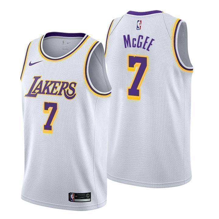 Los Angeles Lakers #7 JaVale McGee Association White Swingman Jersey