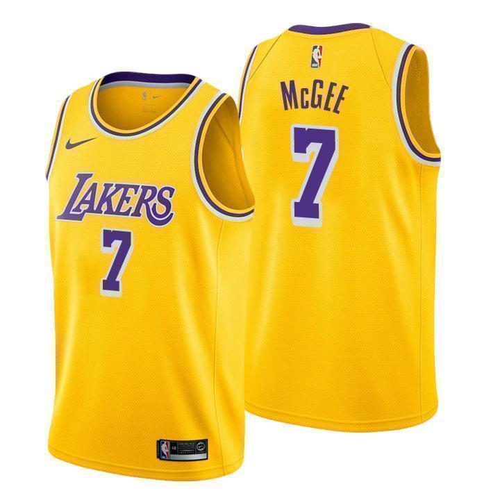 Los Angeles Lakers #7 JaVale McGee Icon Edition Gold Swingman Jersey