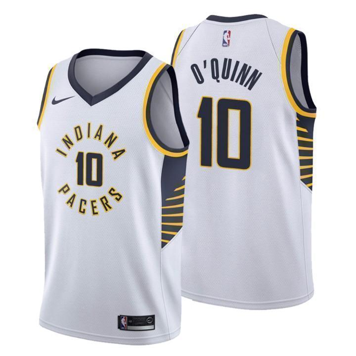 Indiana Pacers #10 Kyle O'Quinn Association White Swingman Jersey
