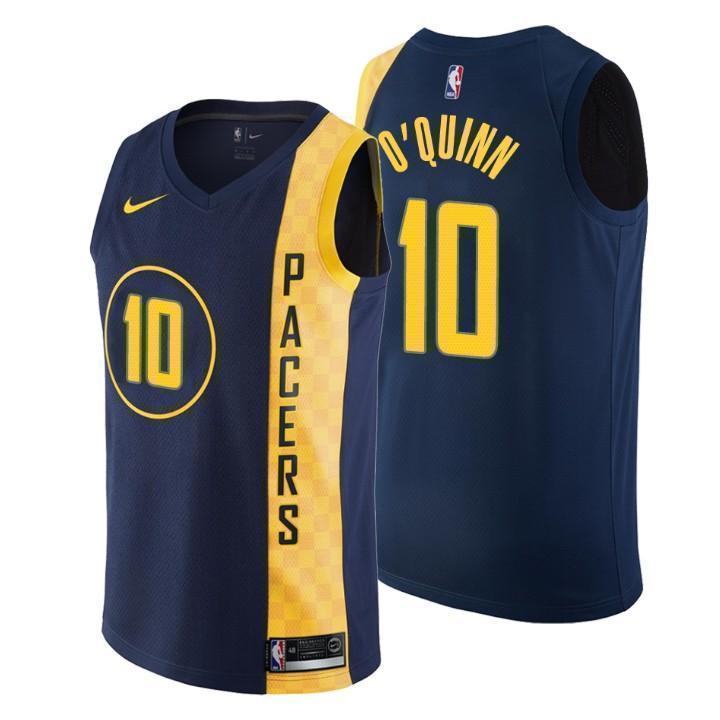 Indiana Pacers #10 Kyle O'Quinn City Edition Navy Swingman Jersey