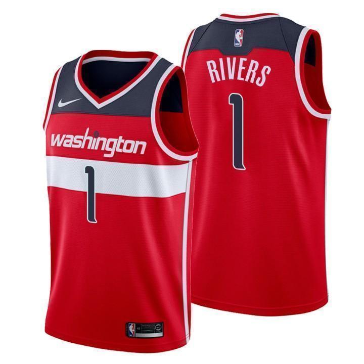 Washington Wizards #1 Austin Rivers Icon Edition Red Swingman Jersey