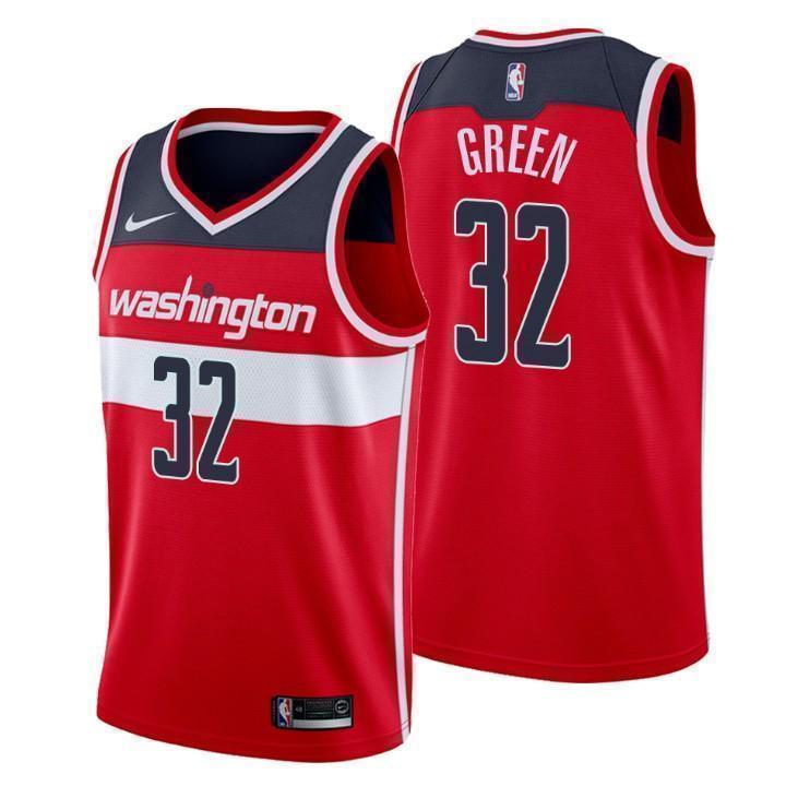 Washington Wizards #32 Jeff Green Icon Edition Red Swingman Jersey