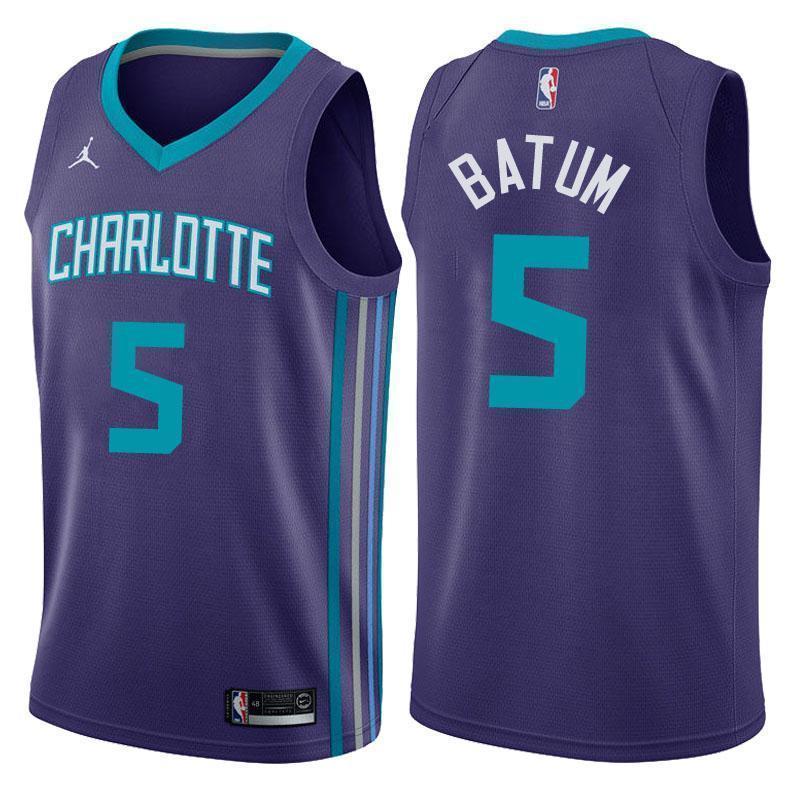 Charlotte Hornets Nicolas Batum Statement Purple Swingman Jersey