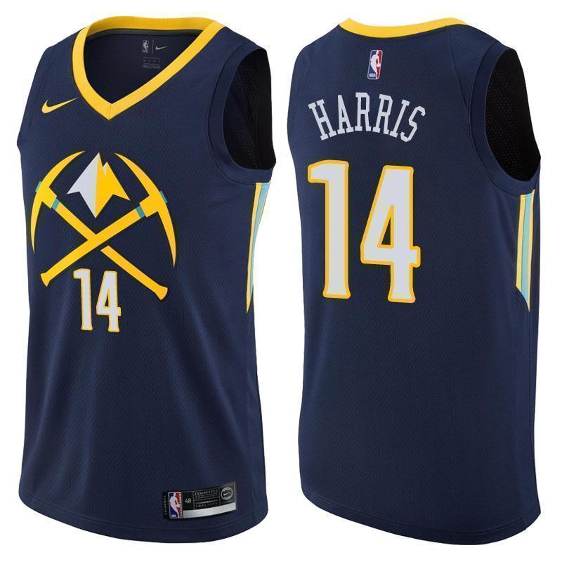Denver Nuggets #14 Gary Harris City Edition Navy Swingman Jersey