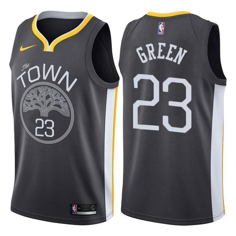 Golden State Warriors #23 Draymond Green Statement Black Swingman Jersey
