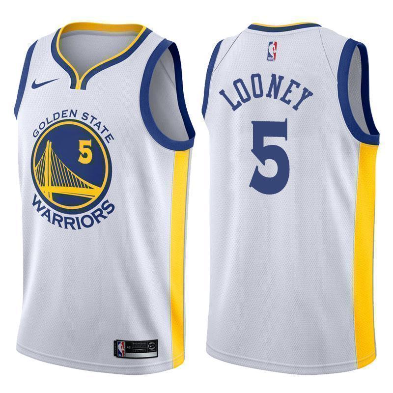 Golden State Warriors #5 Kevon Looney Association White Swingman Jersey