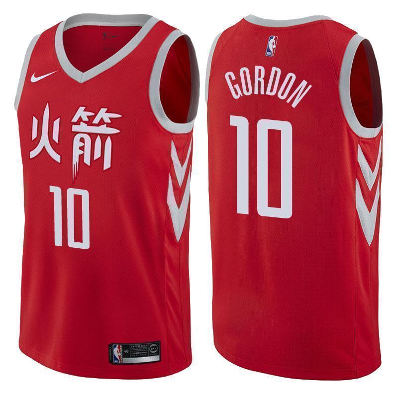 Houston Rockets #10 Eric Gordon City Edition Red Swingman Jersey