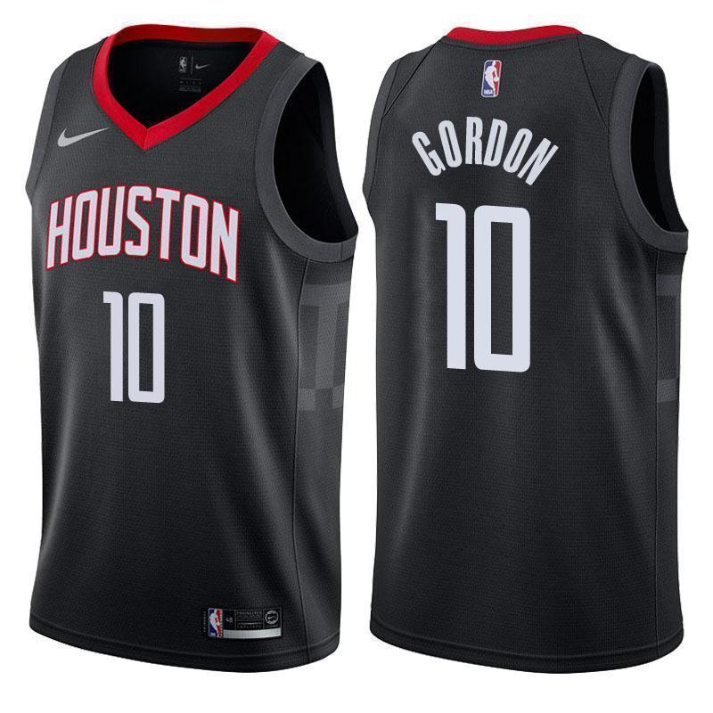 Houston Rockets #10 Eric Gordon Statement Black Swingman Jersey