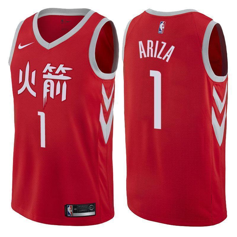 Houston Rockets #1 Trevor Ariza City Edition Red Swingman Jersey