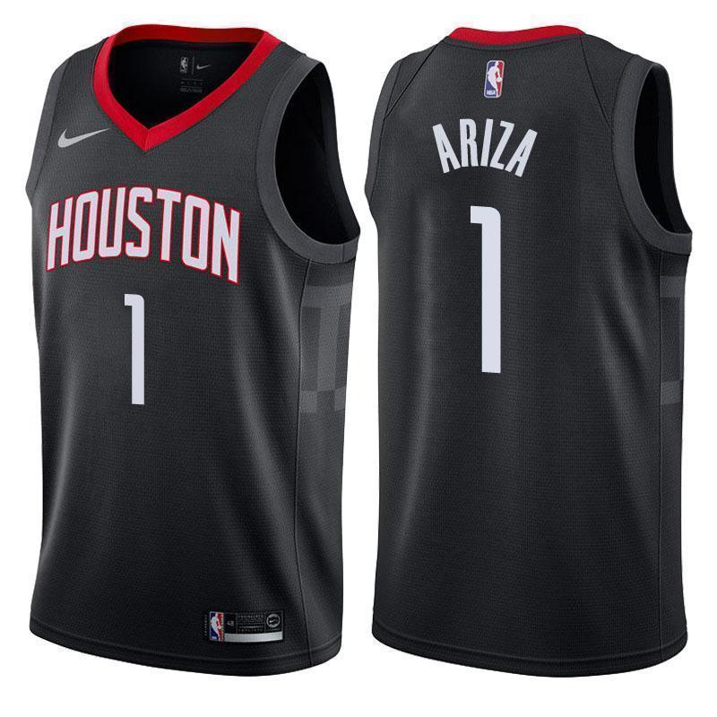 Houston Rockets #1 Trevor Ariza Statement Black Swingman Jersey