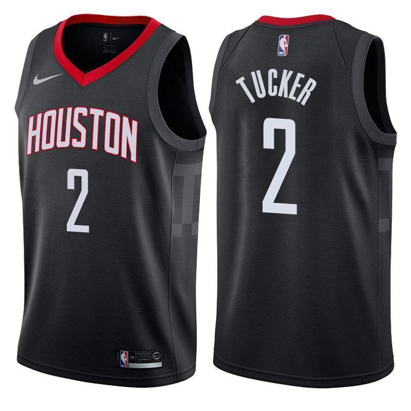 Houston Rockets #2 P.J. Tucker Statement Black Swingman Jersey