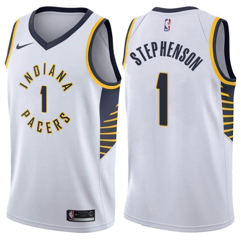 Indiana Pacers #1 Lance Stephenson Association White Swingman Jersey