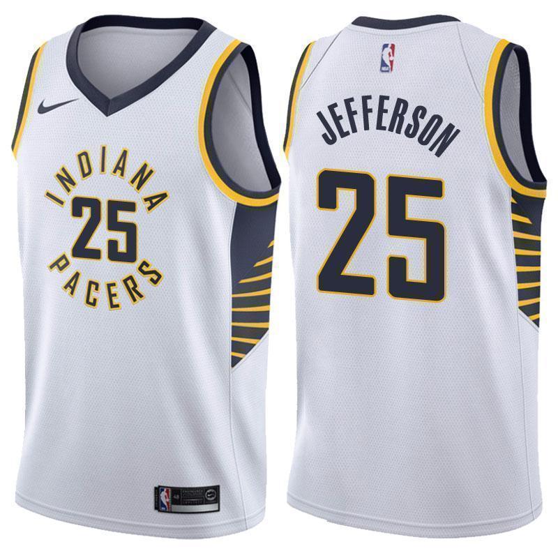 Indiana Pacers #25 Al Jefferson Association White Swingman Jersey