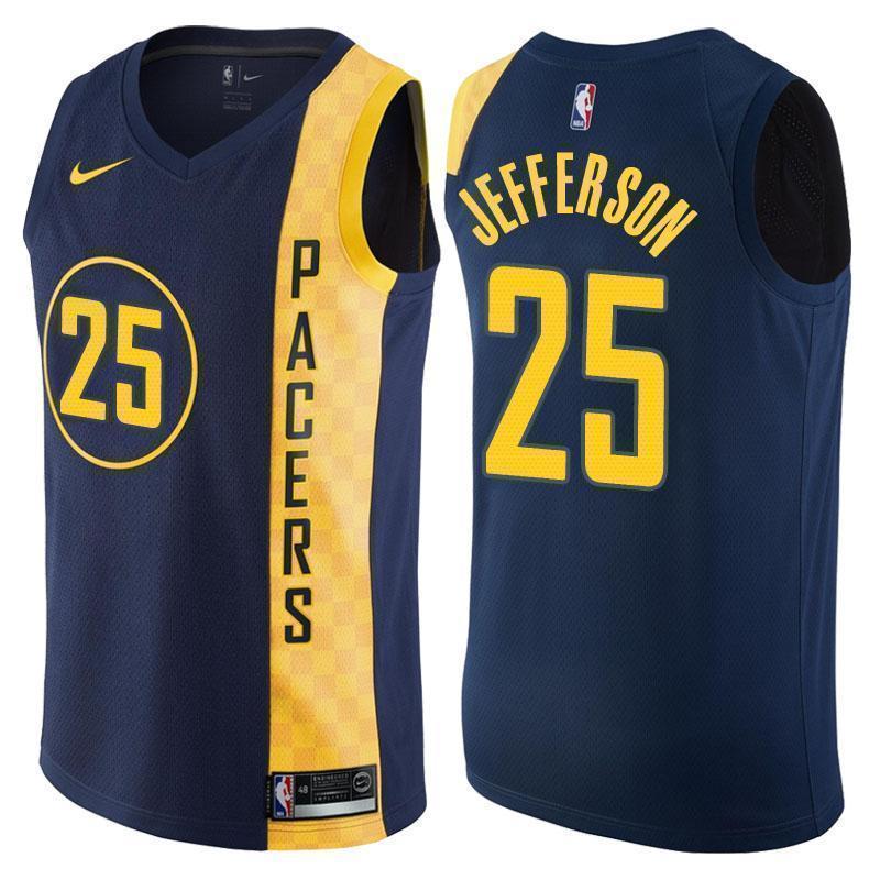 Indiana Pacers #25 Al Jefferson City Edition Navy Swingman Jersey
