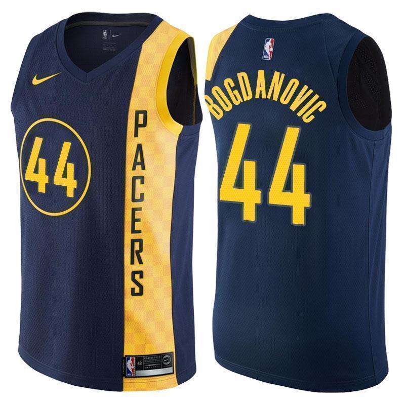 Indiana Pacers #44 Bojan Bogdanovic City Edition Navy Swingman Jersey