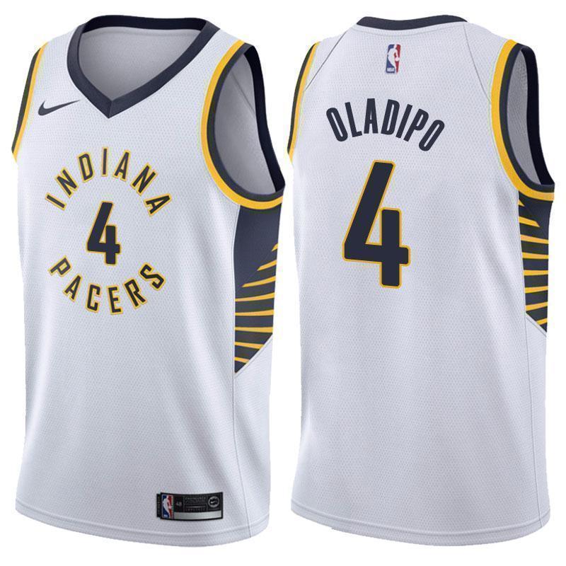 Indiana Pacers #4 Victor Oladipo Association White Swingman Jersey