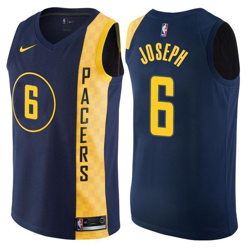 Indiana Pacers #6 Cory Joseph City Edition Navy Swingman Jersey