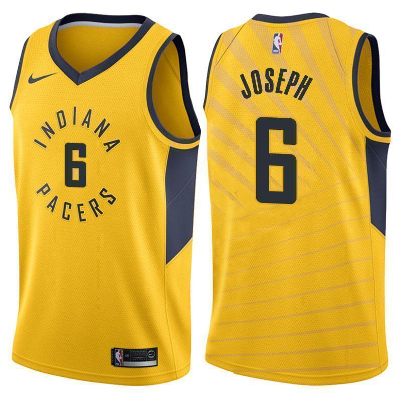 Indiana Pacers #6 Cory Joseph Statement Gold Swingman Jersey