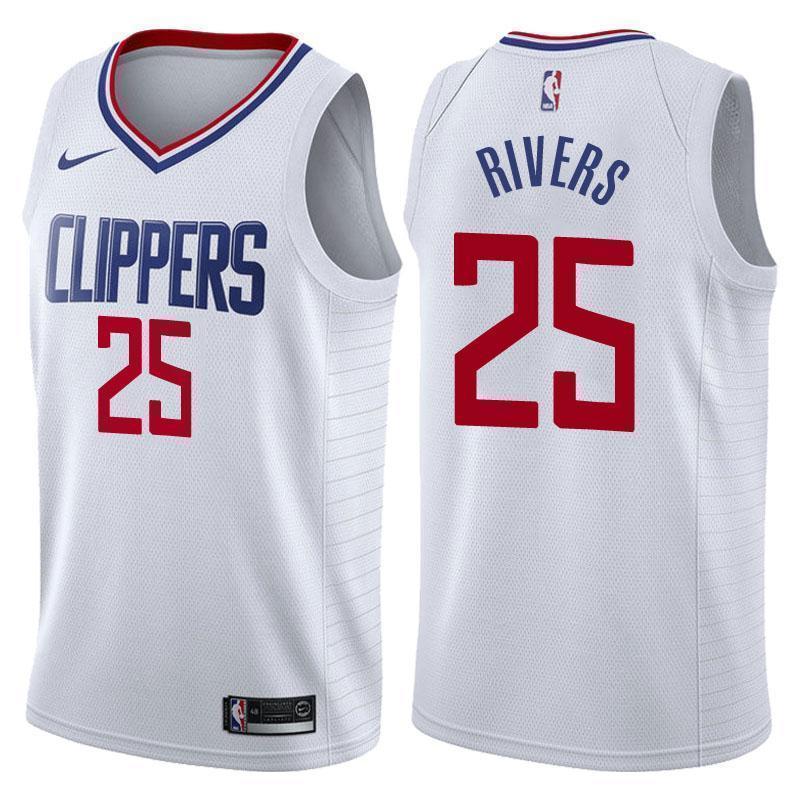 Los Angeles Clippers #25 Austin Rivers Association White Swingman Jersey