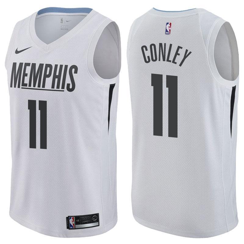 Memphis Grizzlies #11 Mike Conley City Edition White Swingman Jersey