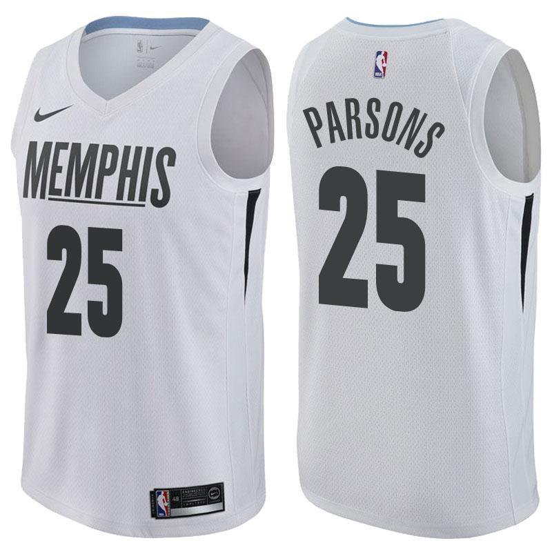 Memphis Grizzlies #25 Chandler Parsons City Edition White Swingman Jersey