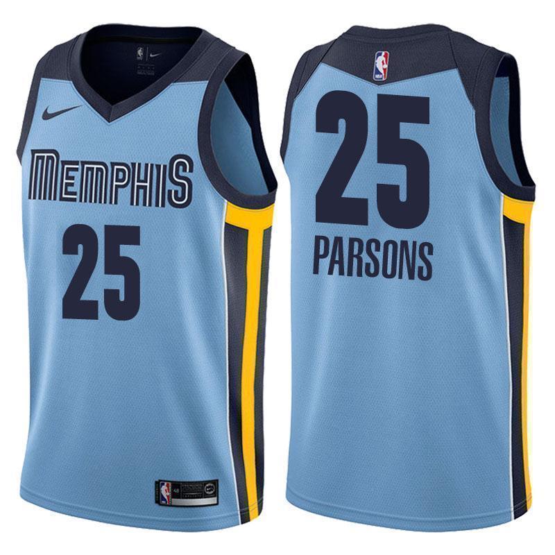 Memphis Grizzlies #25 Chandler Parsons Statement Blue Swingman Jersey
