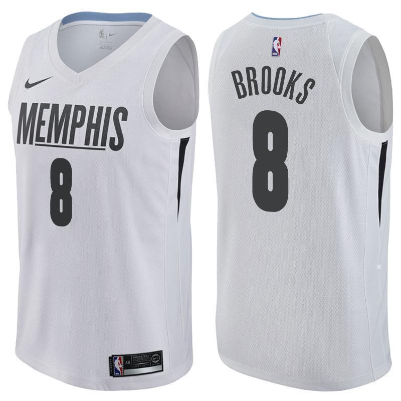 Memphis Grizzlies #8 MarShon Brooks City Edition White Swingman Jersey