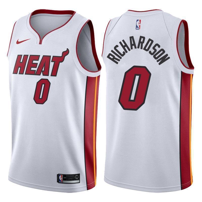 Miami Heat #0 Josh Richardson Association White Swingman Jersey
