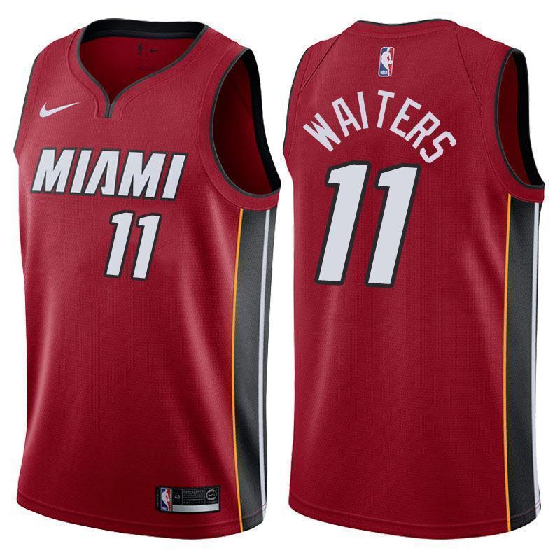 Miami Heat #11 Dion Waiters Statement Red Swingman Jersey