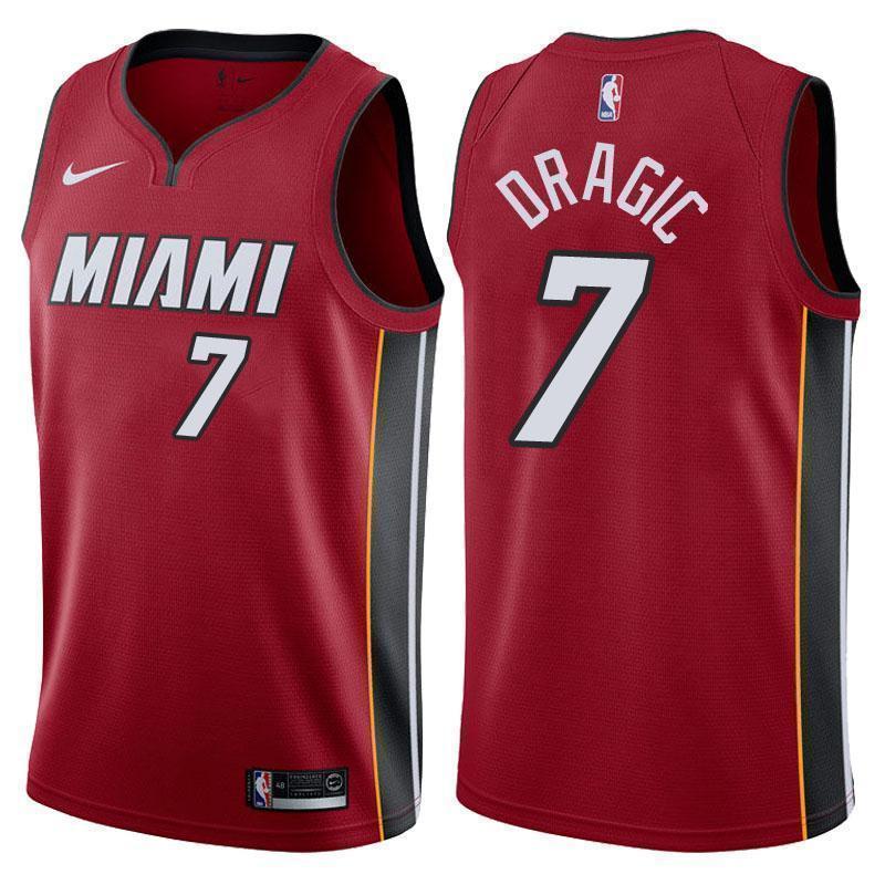 Miami Heat #7 Goran Dragic Statement Red Swingman Jersey