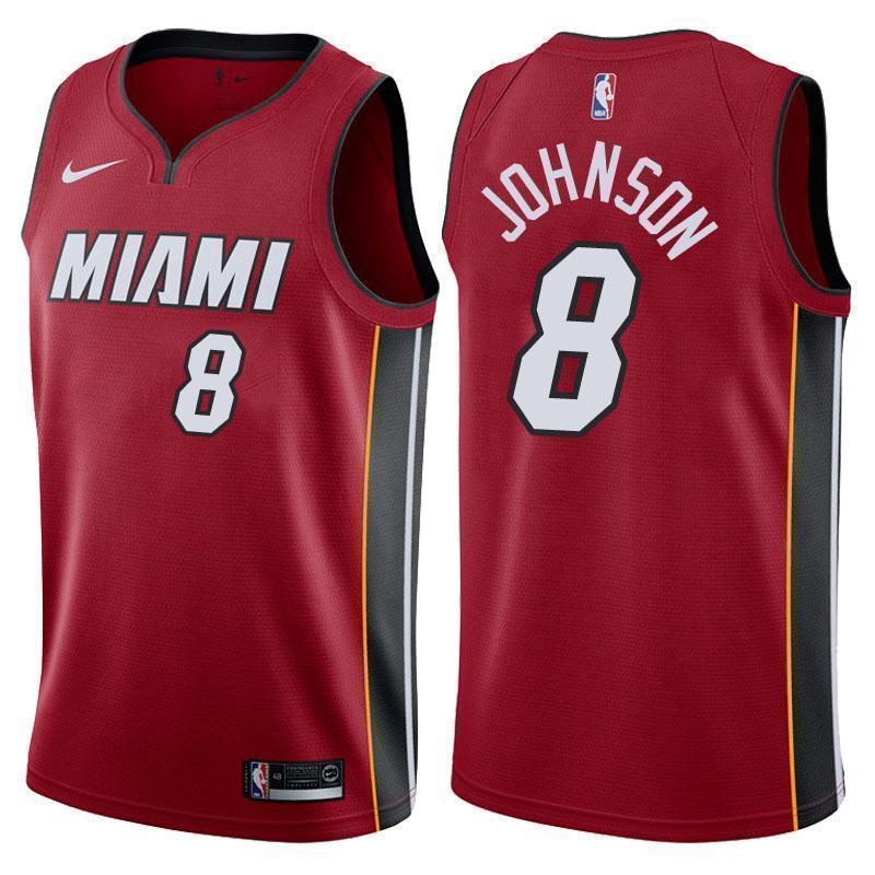 Miami Heat #8 Tyler Johnson Statement Red Swingman Jersey