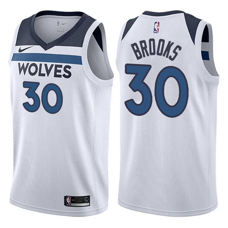Minnesota Timberwolves #30 Aaron Brooks Association White Swingman Jersey