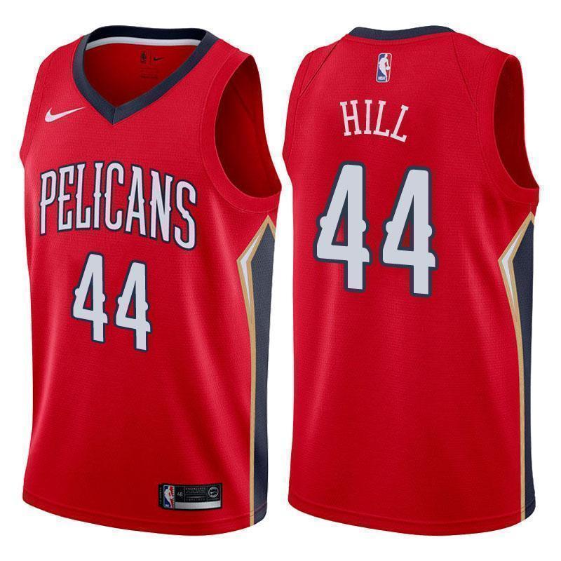 New Orleans Pelicans #44 Solomon Hill Statement Red Swingman Jersey