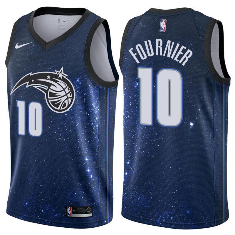 Orlando Magic #10 Evan Fournier City Edition Navy Swingman Jersey