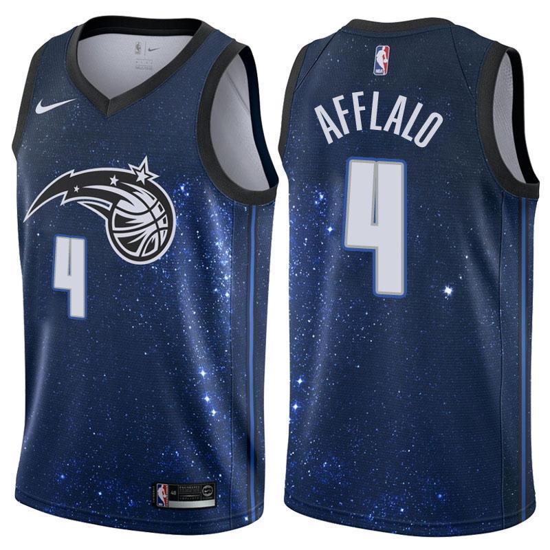 Orlando Magic #4 Arron Afflalo City Edition Navy Swingman Jersey