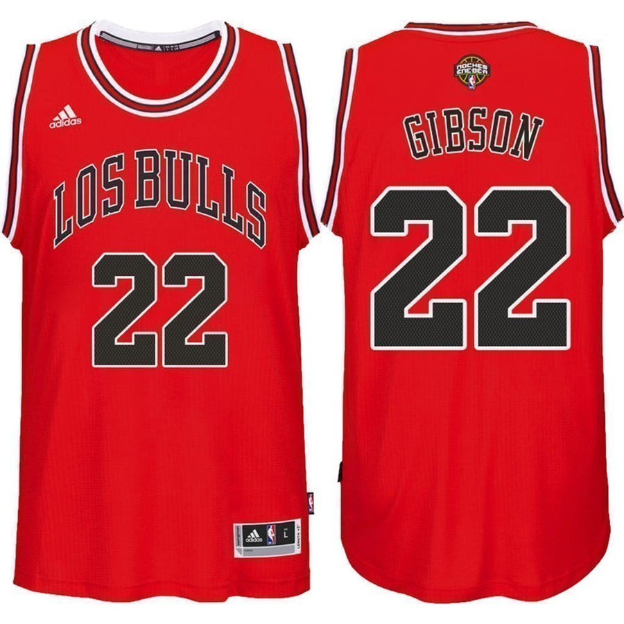 Men's Chicago Bulls Taj Gibson Noches Enebea Road Swingman Jersey Red