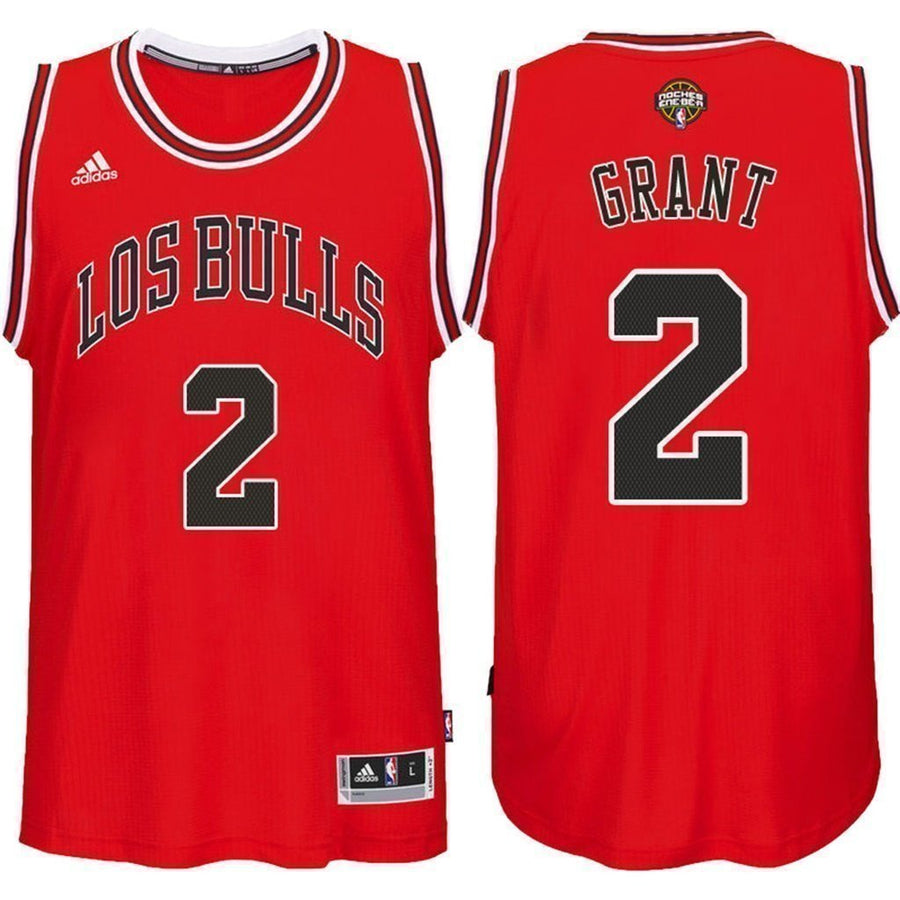 Men's Chicago Bulls Jerian Grant Noches Enebea Road Swingman Jersey Red