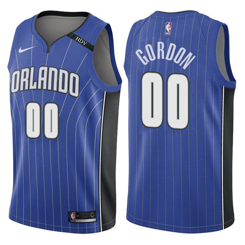 Orlando Magic #00 Aaron Gordon Icon Blue Memorial Swingman Jersey
