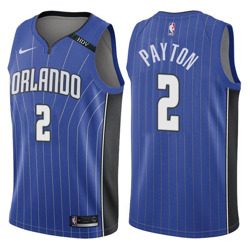 Orlando Magic #2 Elfrid Payton Icon Blue Memorial Swingman Jersey