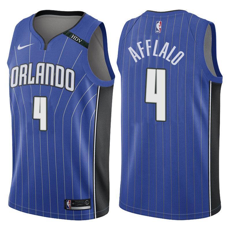 Orlando Magic #4 Arron Afflalo Icon Blue Memorial Swingman Jersey