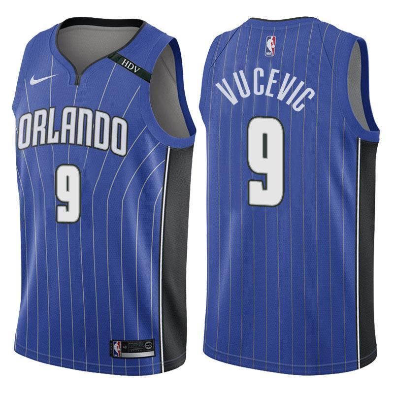 Orlando Magic #9 Nikola Vucevic Icon Blue Memorial Swingman Jersey