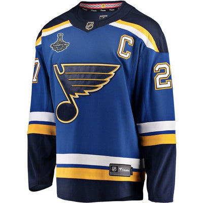 Men's St. Louis Blues Alex Pietrangelo Fanatics Branded Blue 2019 Stanley Cup Champions Home Breakaway Player Jersey