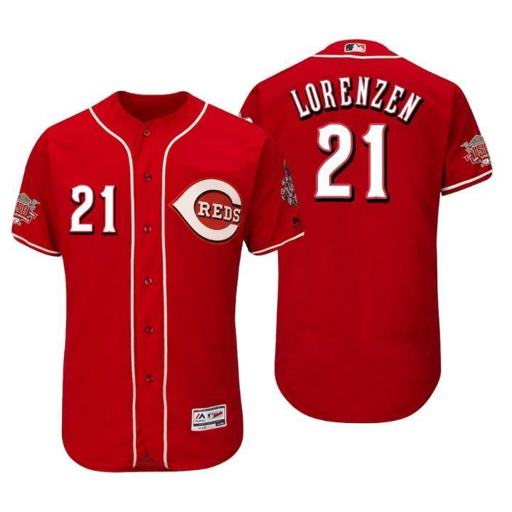 Michael Lorenzen Cincinnati Reds 150th Anniversary Baseball Jersey - Scarlet