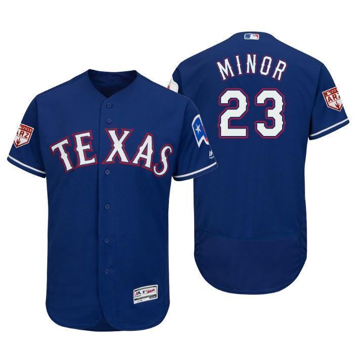 Mike Minor Texas Rangers 2019 Spring Training Baseball Player Jersey