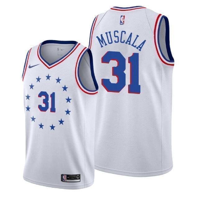 Philadelphia 76ers #31 Mike Muscala 2018/19 Earned Edition Swingman Jersey