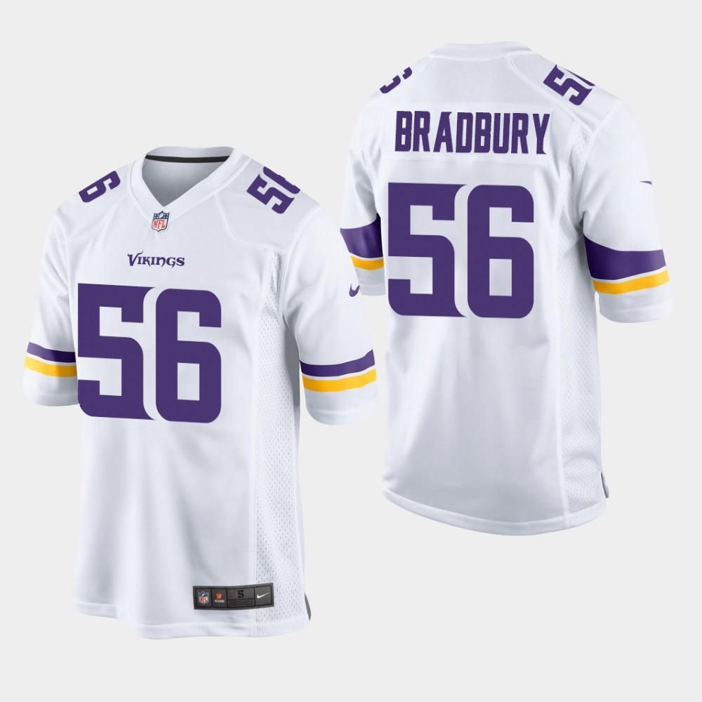 Minnesota Vikings #56 Garrett Bradbury 2019 Draft Game Jersey - White