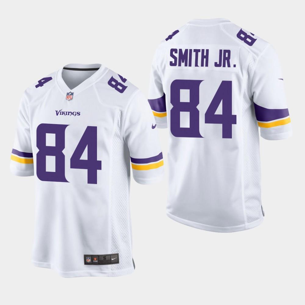 Minnesota Vikings #84 Irv Smith Jr. 2019 Draft Game Jersey - White