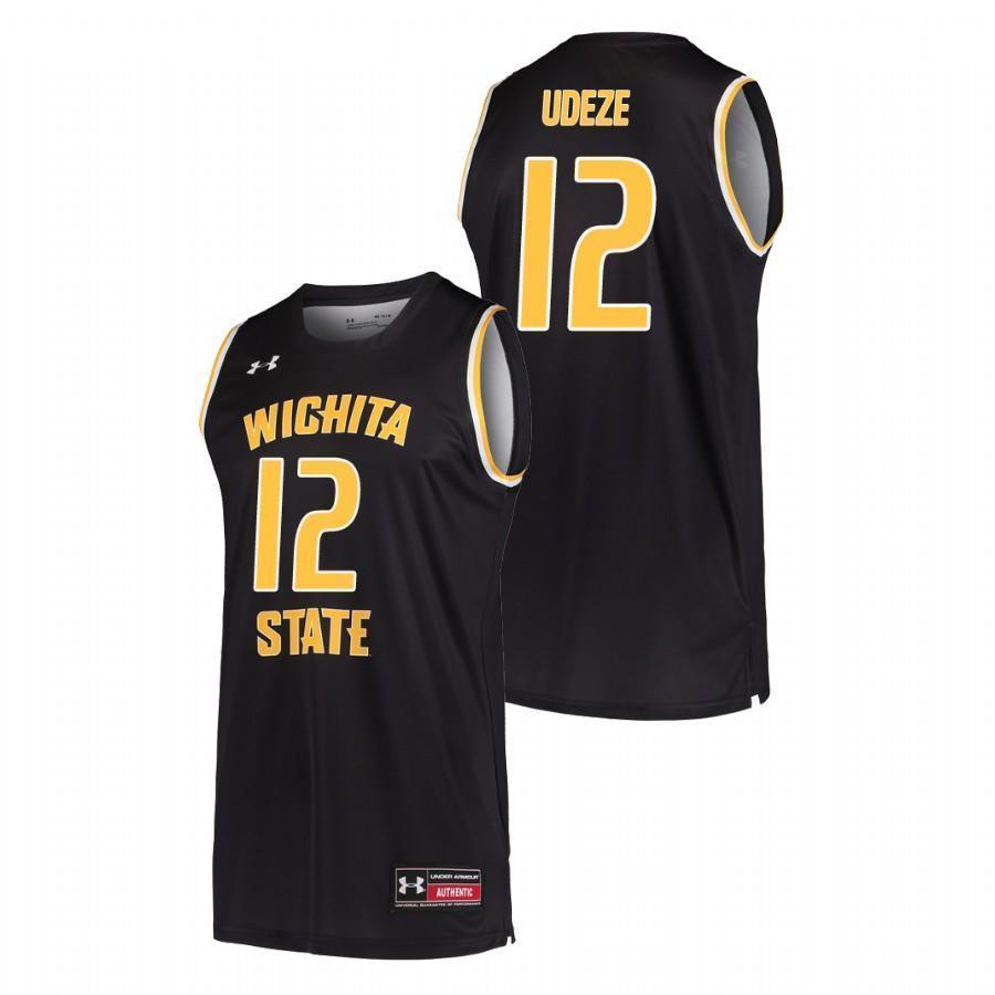 Morris Udeze Wichita State Shockers Basketball Jersey - Black