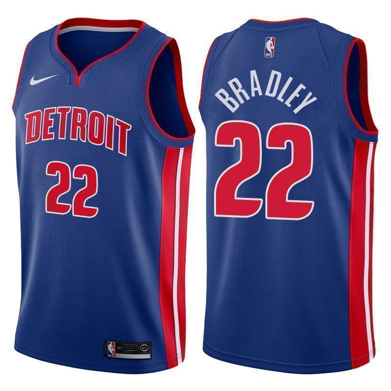 Detroit Pistons #22 Avery Bradley Icon Blue Swingman Jersey