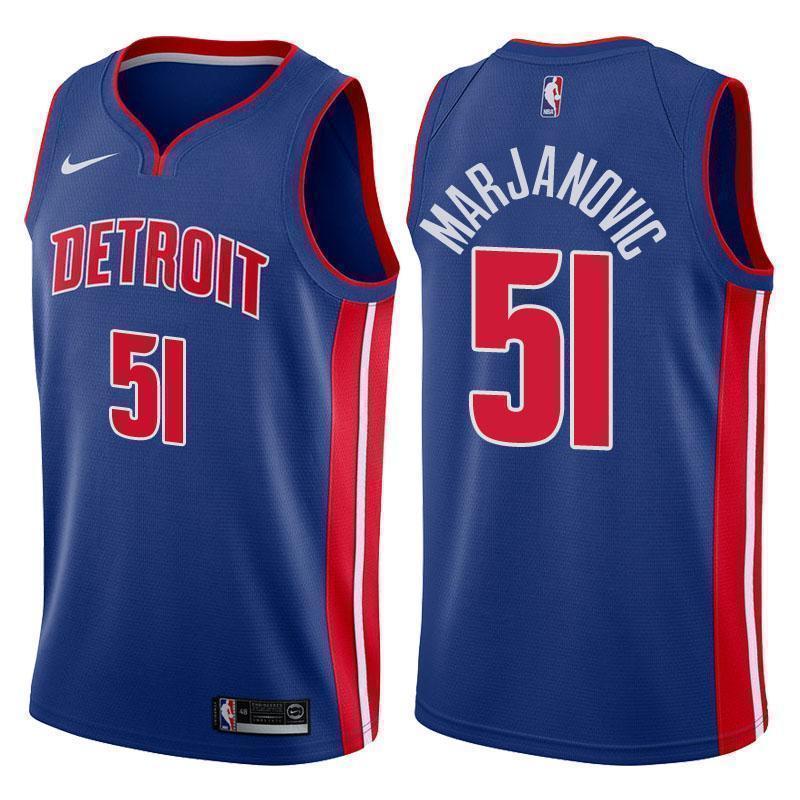 Detroit Pistons #51 Boban Marjanovic Icon Blue Swingman Jersey